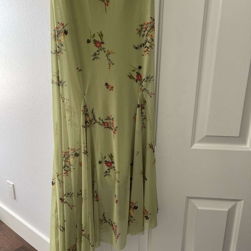Zara Floral Sage Maxi Dress - Picture 9 of 11